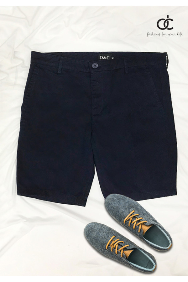 Men's Slim Fit Chino Short - Navy Blue