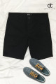 Men's Slim Fit Chino Short - Black