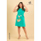 SLEEVELESS PRINT LINEN DRESS - DCW 293