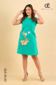 SLEEVELESS PRINT LINEN DRESS - DCW 293