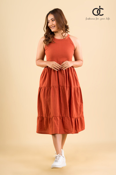 SLEEVELESS LINEN MAXI DRESS - DCW 306 SLEEVELESS LINEN MAXI DRESS - DCW 306