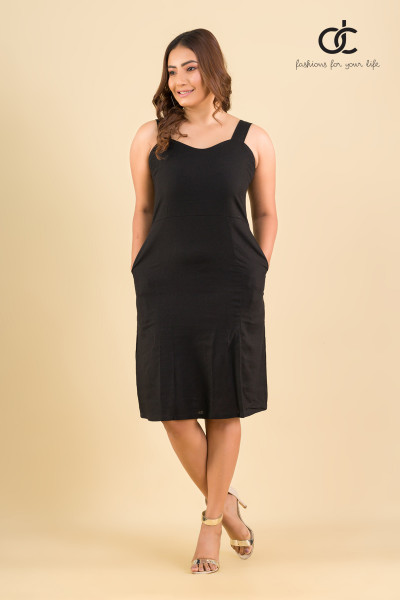DOUBLE STRAP MIDI DRESS - DCW 312 DOUBLE STRAP MIDI DRESS - DCW 312
