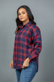 LONGSLEEVE OVERSIZE CHECK SHIRT - DCWS 1003