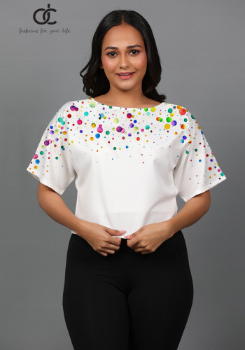 Water Color Magi Sleeve Top