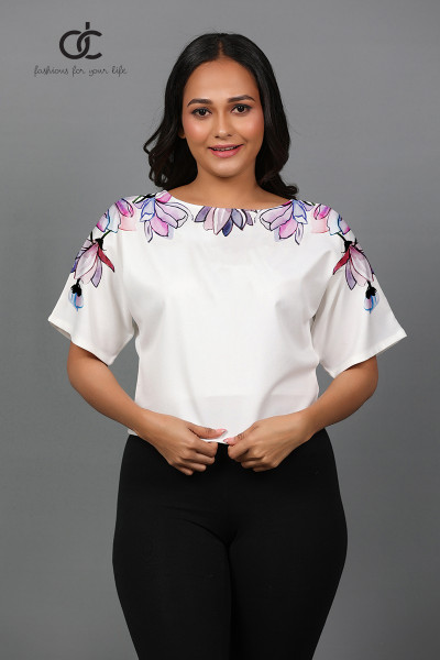 Lotus Purple Magi Sleeve Top