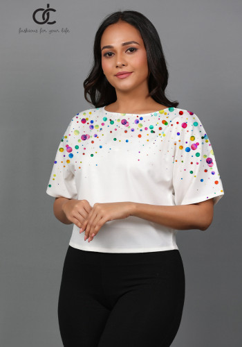 Water Color Magi Sleeve Top