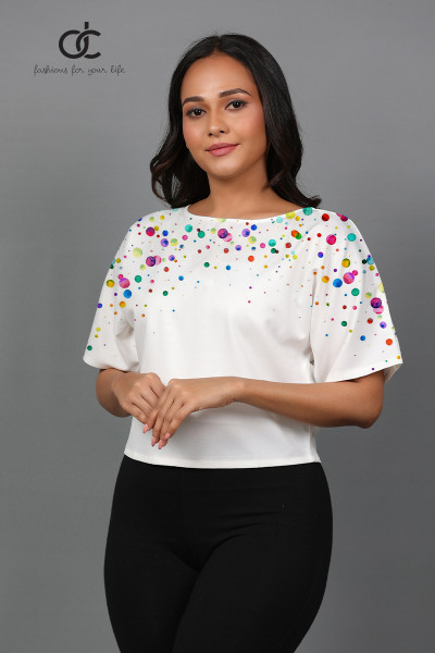 Water Color Magi Sleeve Top