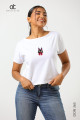 DCW 365 - Graphic white crop top