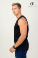 MEN'S TANK TOP - PLAIN BLACK ( DCM 028 )