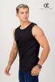 MEN'S TANK TOP - PLAIN BLACK ( DCM 028 )