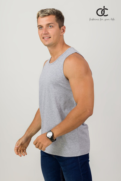 MEN'S TANK TOP - PLAIN ASH ( DCM 031 ) MEN'S TANK TOP - PLAIN ASH ( DCM 031 )