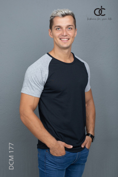 MEN'S RAGLAN CONTRAST T-SHIRT ( DCM 177 ) MEN'S RAGLAN CONTRAST T-SHIRT ( DCM 177 )