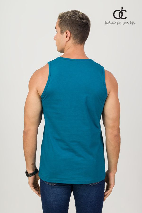 MEN'S TANK TOP - PLAIN LIGHT BLUE( DCM 183 )