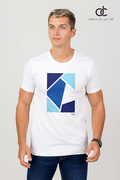 WHITE COLOUR PRINT T-SHIRT - DCM 261