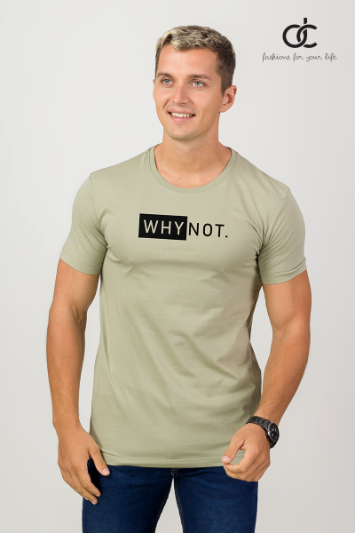 LAUREL GREEN COLOUR PRINT T-SHIRT - DCM 265