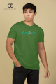 CREW NECK PRINTED T SHIRT - GREEN 02