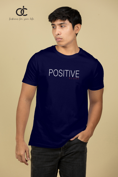 CREW NECK PRINTED T SHIRT - N BLUE 02 CREW NECK PRINTED T SHIRT - N BLUE 02