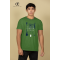 CREW NECK PRINTED T SHIRT - D GREEN 01