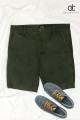 Men's Slim Fit Chino Short -Forest Green