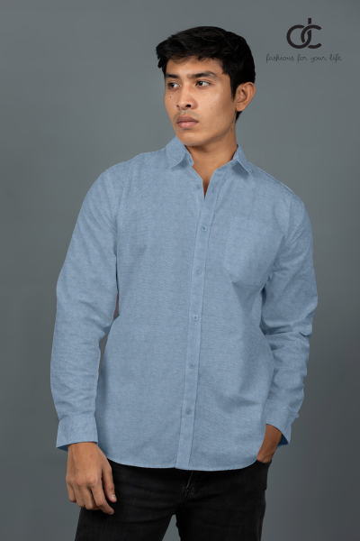 LONGSLEEVE Plain Shirt - Light Blue DCM 10004 LONGSLEEVE Plain Shirt - Light Blue DCM 10004