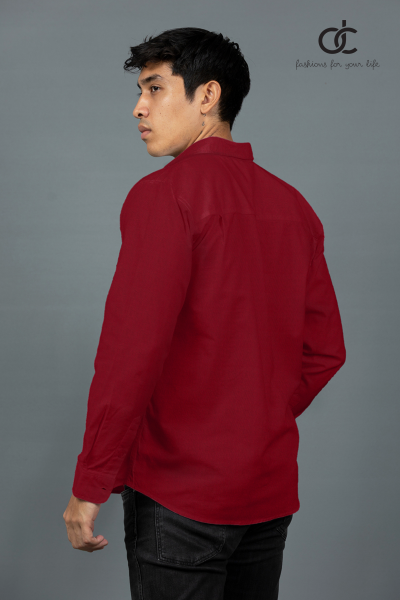 LONGSLEEVE PLAIN SHIRT -MAROON- DCM 10007	 LONGSLEEVE PLAIN SHIRT -MAROON- DCM 10007