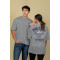 UNISEX OVERSIZE PRINT T SHIRT- ASH UNISEX OVERSIZE PRINT T SHIRT- ASH