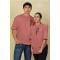 UNISEX OVERSIZE PRINT T SHIRT- PEACH UNISEX OVERSIZE PRINT T SHIRT- PEACH