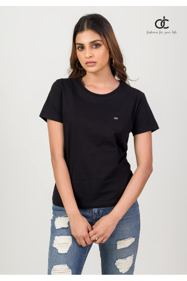 PLAIN BLACK TEE