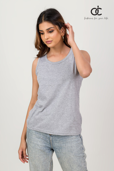 ASH PLAIN TANK TOP ASH PLAIN TANK TOP