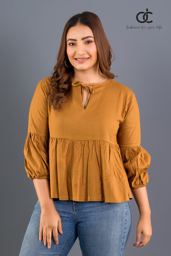 PUFF SLEEVE TOP  - DCW 316