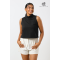 HIGH NECK BLACK CROP TOP - DCW 343