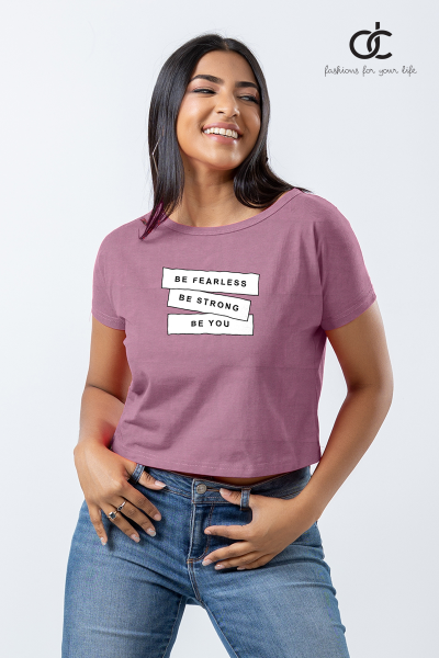 MAGI SLEEVE RED VIOLET PRINT CROP TOP - DCW 352 MAGI SLEEVE RED VIOLET PRINT CROP TOP - DCW 352