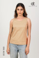 BEIGE COLOUR PLAIN TANK TOP - DCW 360