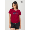 LADIES MAROON COLOUR GRAPHIC TEE - DCWP 002