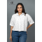 PRINT OVERSIZE CROP SHIRT - DCWS 10007 PRINT OVERSIZE CROP SHIRT - DCWS 10007