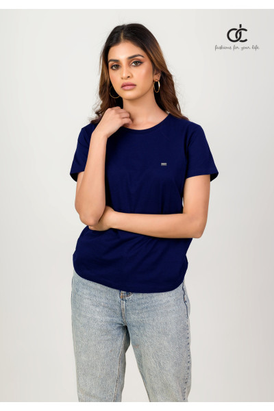 PLAIN NAVY BLUE TEE PLAIN NAVY BLUE TEE