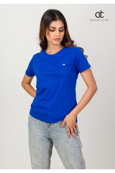 PLAIN ROYAL BLUE TEE PLAIN ROYAL BLUE TEE
