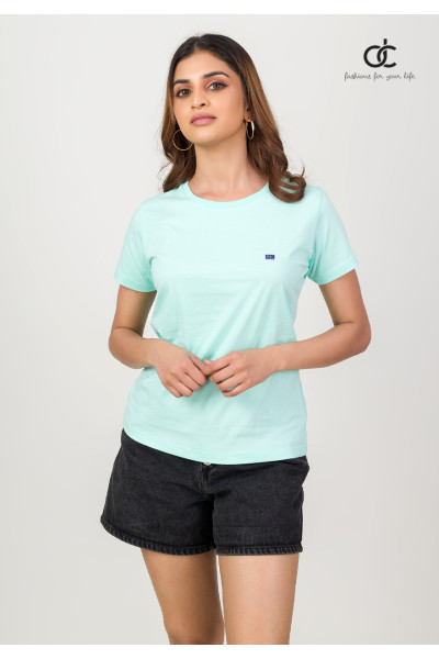 PLAIN LIGHT GREEN TEE PLAIN LIGHT GREEN TEE
