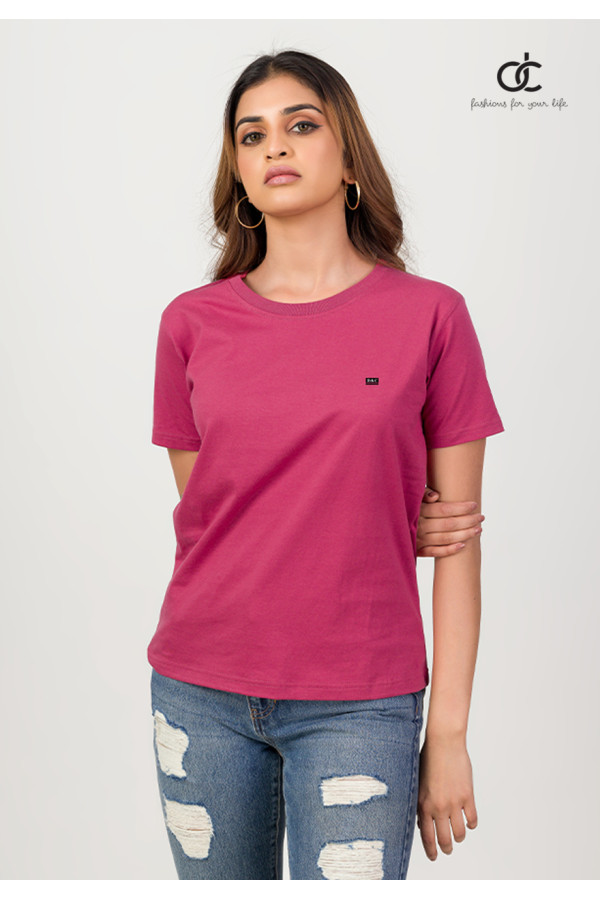 PLAIN OFF READ TEE 